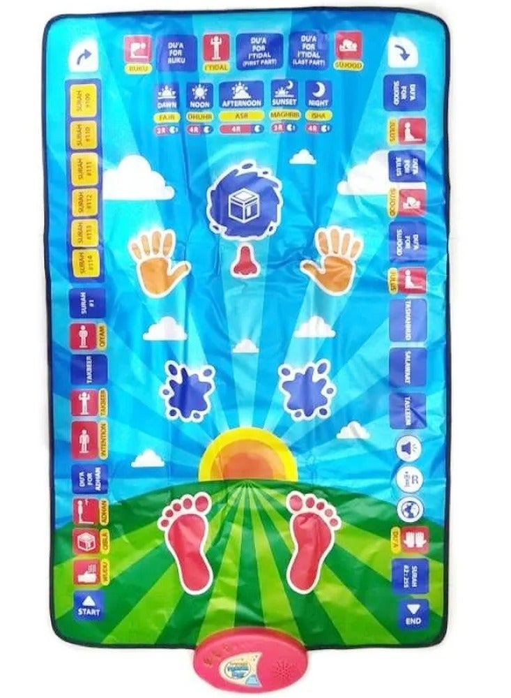 DubaiGallery Kids Educational Smart Prayer Mat for Kids EDUCATIONAL PRAYER MAT Fun, Easy & Interactive, Prayer Rug for Kids - Image 1